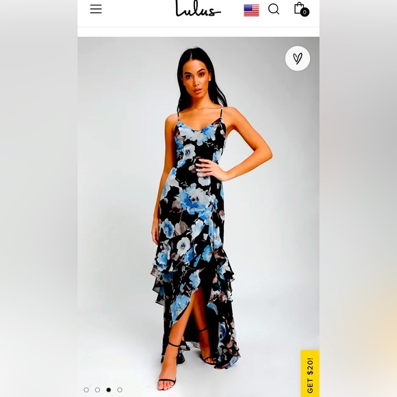 Lulus Dresses & Skirts - Lulus floral print maxi dress. Size large